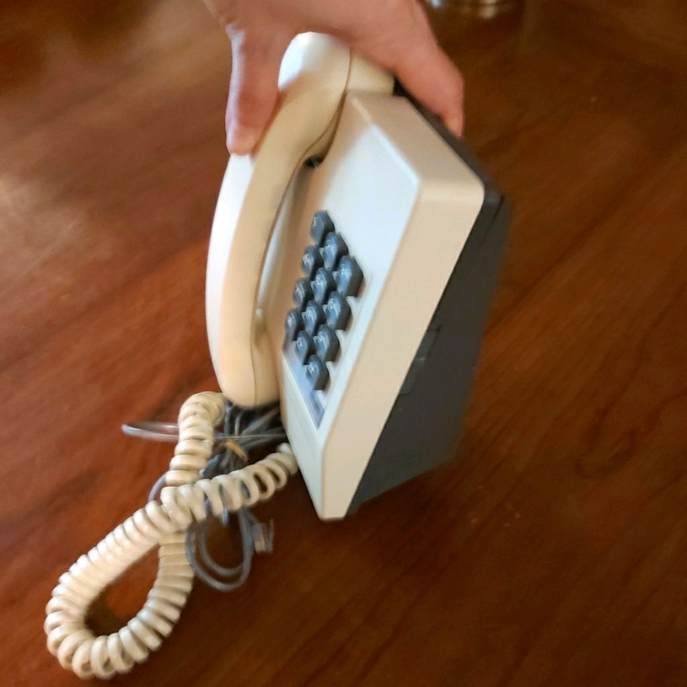 2/$65 Press Dial Slanted WALL PHONE 80's or 90's